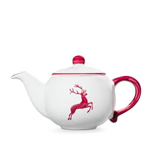 gmundner-keramik-teekanne-glatt-1-5-liter-bordeauxroter-hirsch image 5