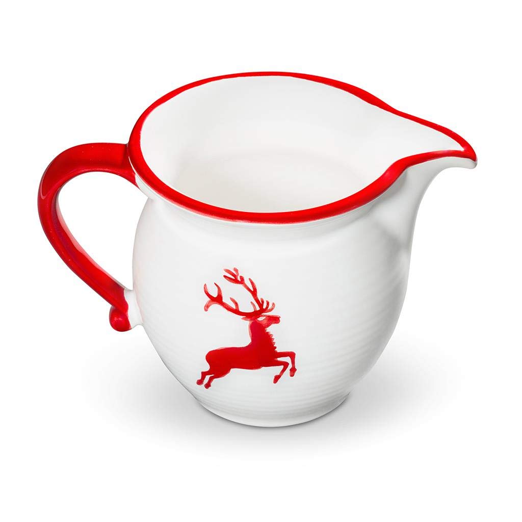 gmundner-keramik-milchgie-er-glatt-0-5-liter-rubinroter-hirsch-handgemacht-in-st image 3