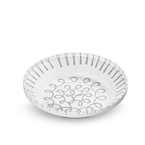 gmundner-keramik-reifsch-ssel-ohne-henkel-28-cm-graugeflammt-sch-ssel-handgemach image 4