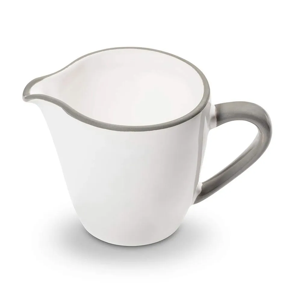 gmundner-keramik-milchgie-er-gourmet-0-2-liter-grauer-rand-handgemacht-in-sterre image 1