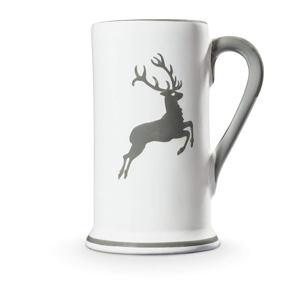 gmundner-keramik-bierkrug-0-3-l-grauer-hirsch image 2