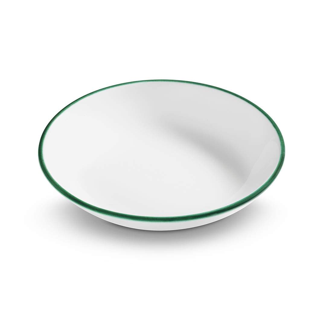 gmundner-keramik-suppenteller-cup-20-cm-gr-ner-rand-handgemacht-in-sterreich image 1