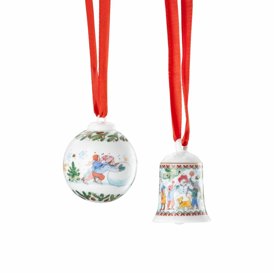 hutschenreuther-sammeledition-2025-weihnachtsspiele-set-miniglocke-und-minikugel image 1