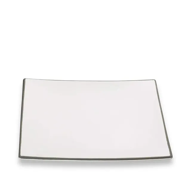 gmundner-keramik-speiseteller-grauer-rand-26-cm-handgemacht-in-sterreich image 1