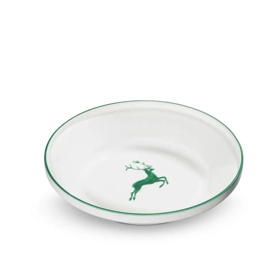 gmundner-keramik-reifsch-ssel-ohne-henkel-28-cm-gr-ner-hirsch-sch-ssel-handgemac image 1