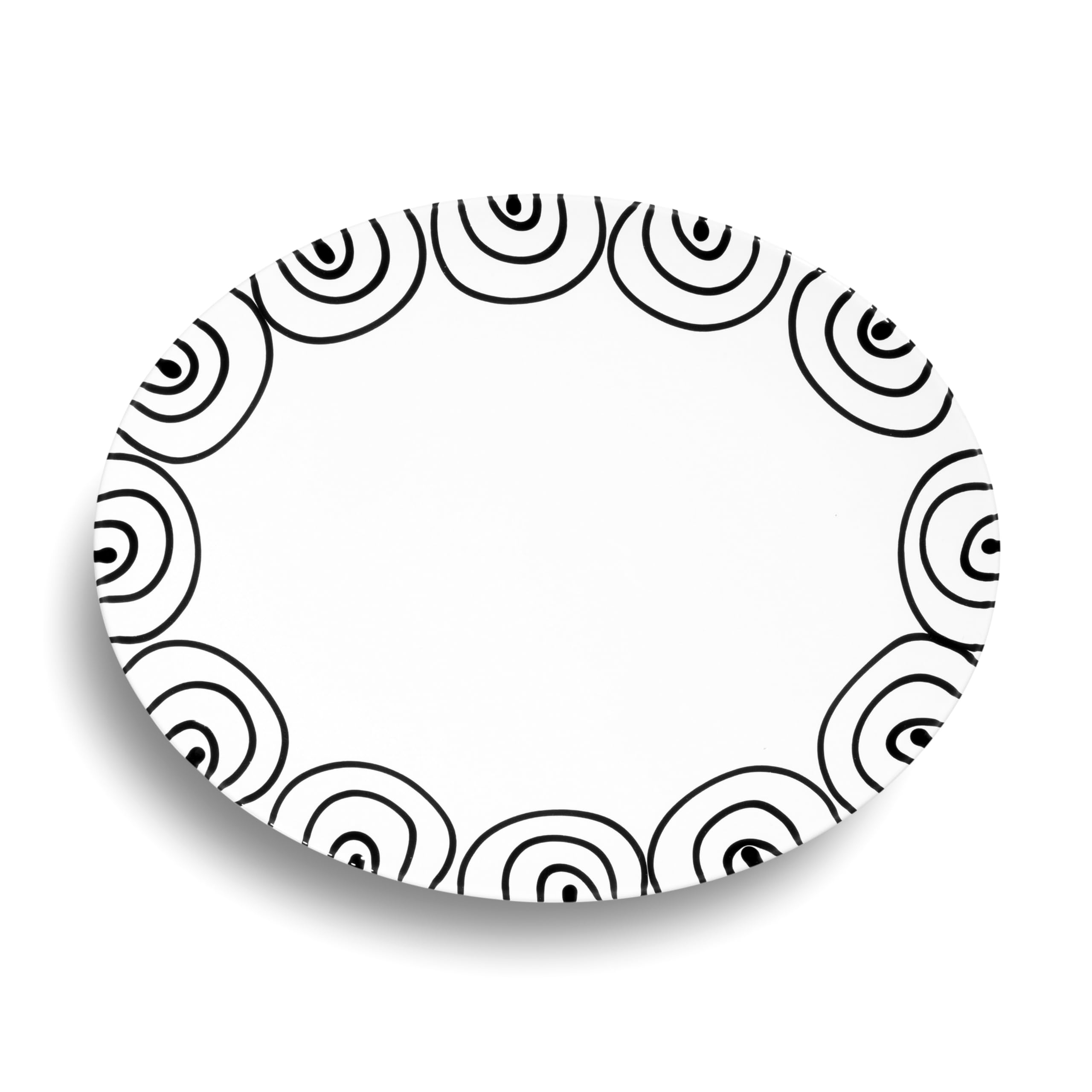 gmundner-keramik-schwarzgeflammt-platte-oval-33x26-cm image 2