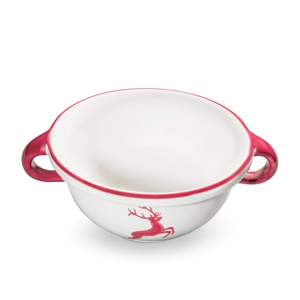 gmundner-keramik-weitling-0-6-liter-bordeauxroter-hirsch-handgemachte-keramik-au image 1