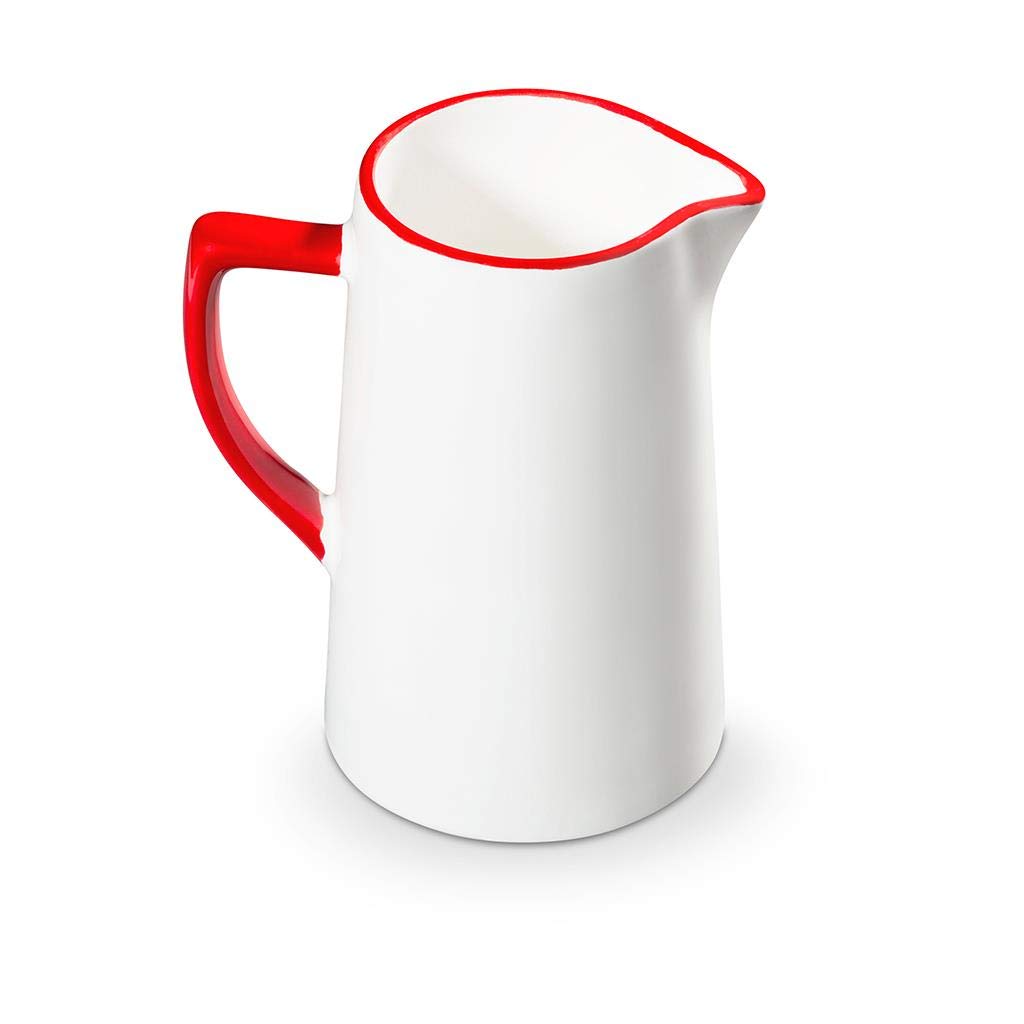 gmundner-keramik-wasserkrug-0-7-liter-rubinroter-hirsch-handgemacht-in-sterreich image 4