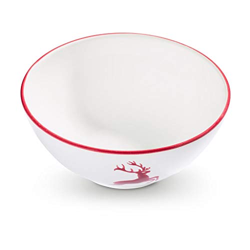 gmundner-keramik-sch-ssel-bordeauxroter-hirsch-17-cm-0-5-liter-handgemacht-in-st image 3