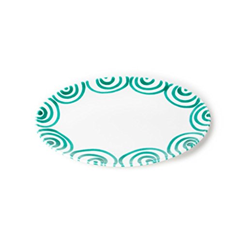 gmundner-keramik-manufaktur-0100pose28-platte-oval-28-x-21-cm-gr-ngeflammt-handg image 2