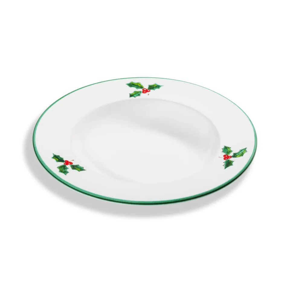 gmundner-keramik-winterbeere-suppenteller-gourmet-24-cm-handgemacht-in-sterreich image 1