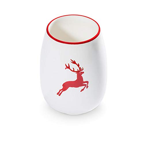 gmundner-keramik-rubinroter-hirsch-vase-11-cm image 3