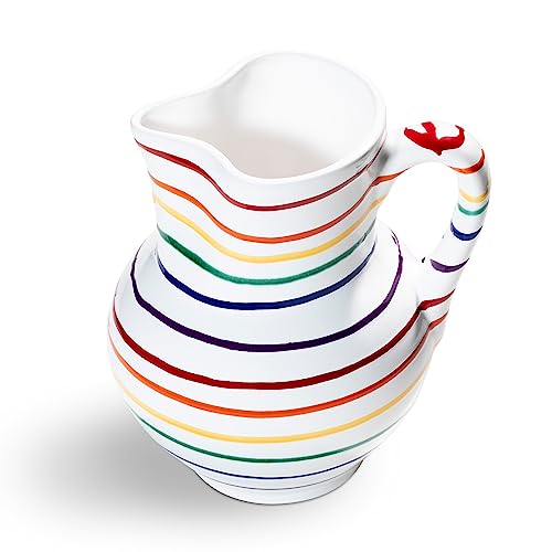 gmundner-keramik-krug-wiener-form-1-liter-regenbogen image 6