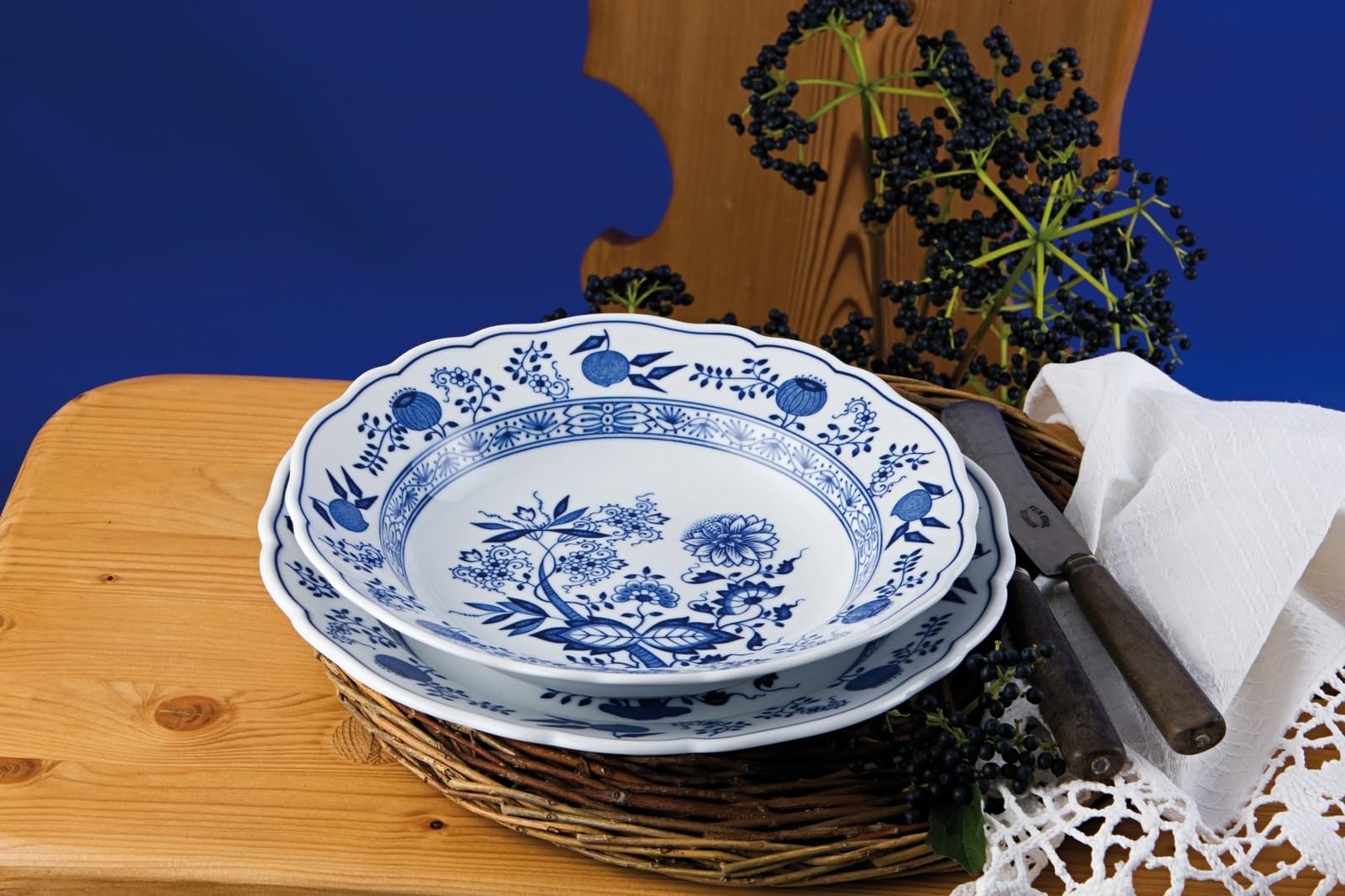 hutschenreuther-blau-zwiebelmuster-dessertschale-16-cm image 2