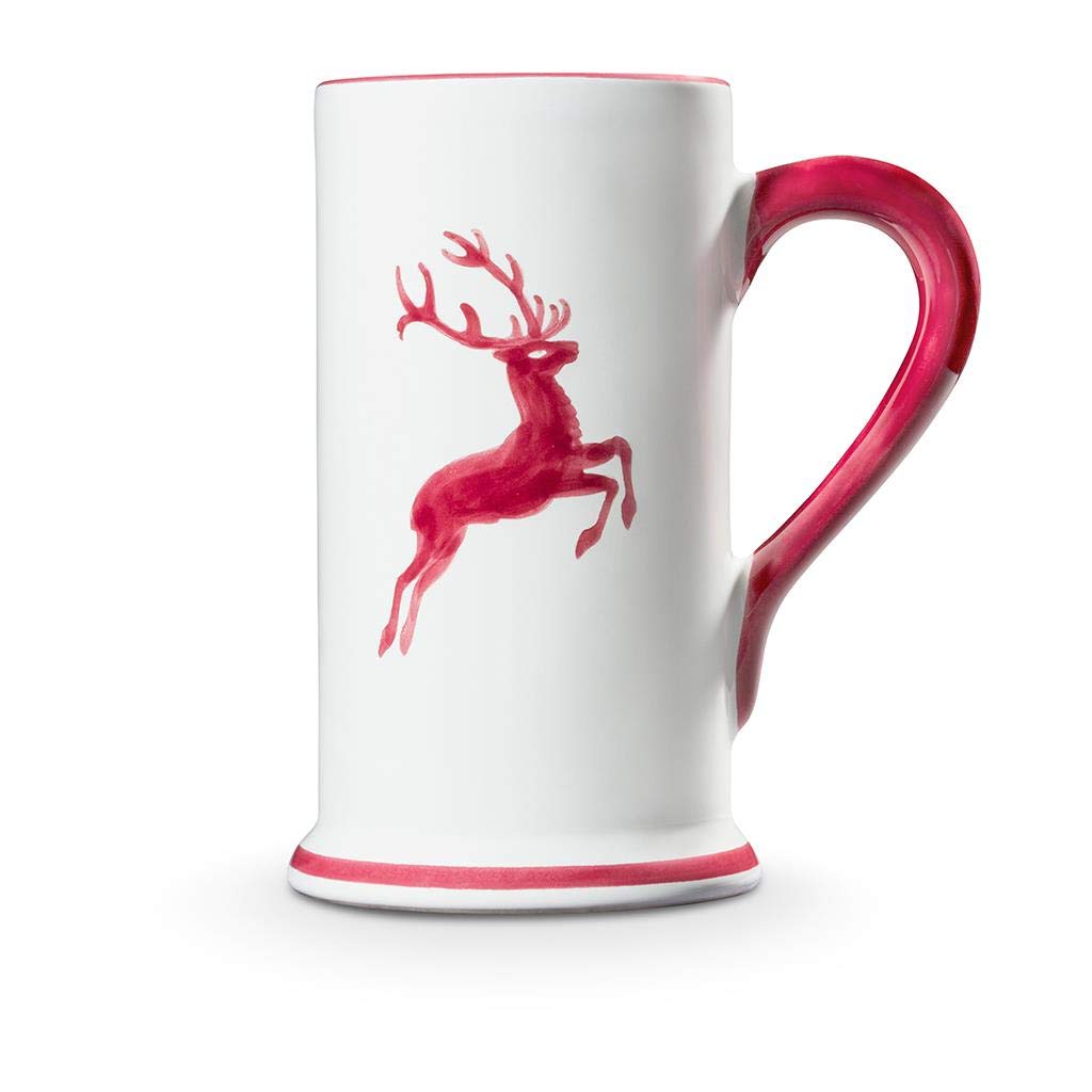 gmundner-keramik-bierkrug-bordeauxroter-hirsch-0-5-liter-handgemacht-in-sterreic image 2